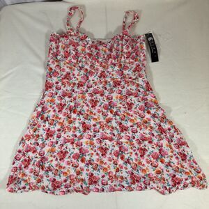 NWT Women XL Dress Babydoll Floral Boho Y2K Cottagecore Soft Coquettish Sundress